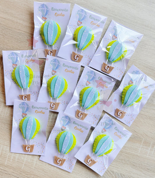 Mini hot air balloon favor