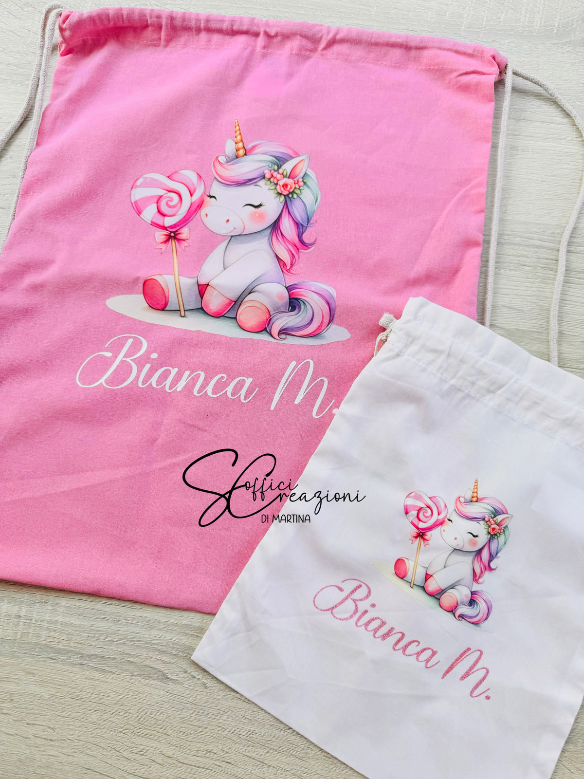 Sacca zaino con coulisse personalizzata