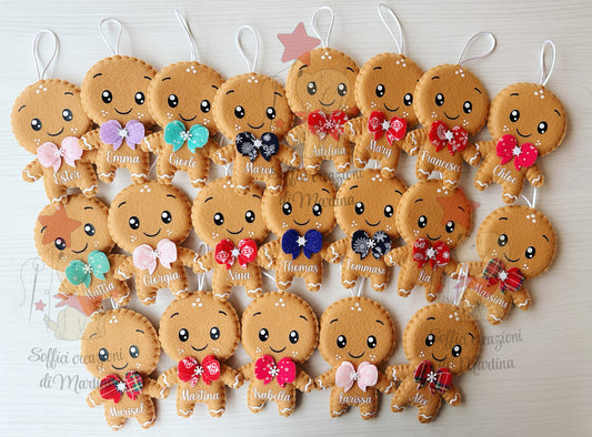 Gingerbread omino pan di zenzero personalizzato