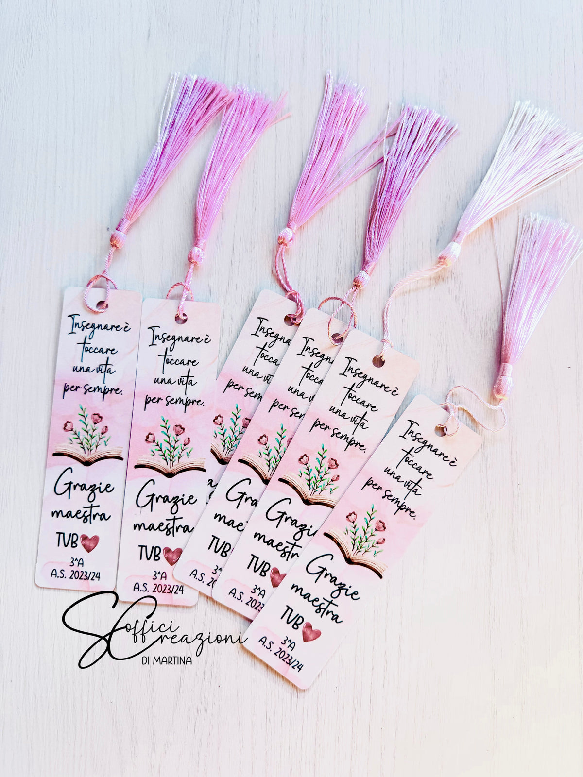 Personalized metal bookmarks