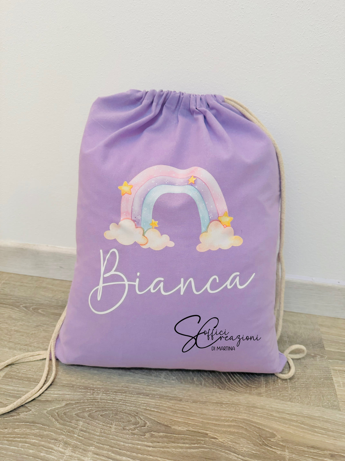 Sacca zaino con coulisse personalizzata