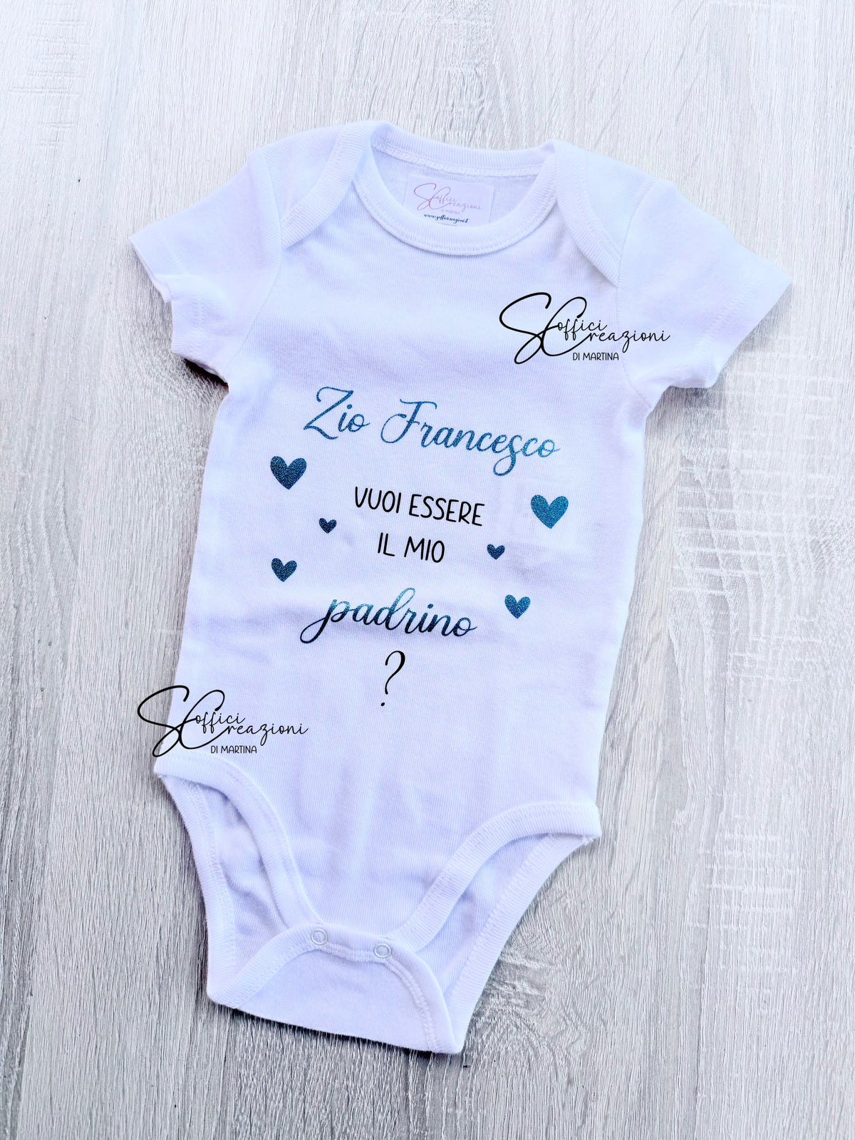 Body neonato personalizzato