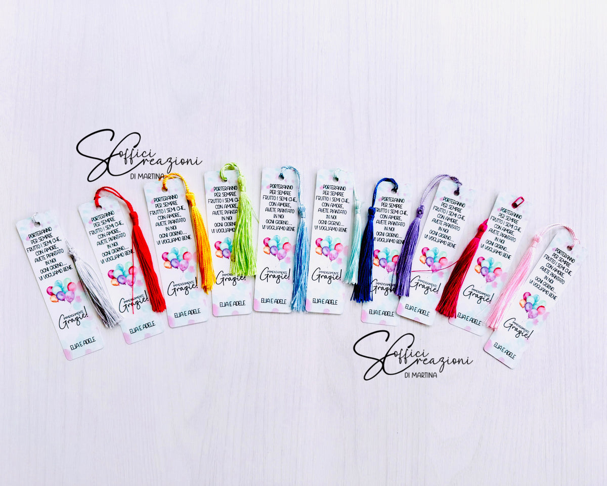 Personalized metal bookmarks
