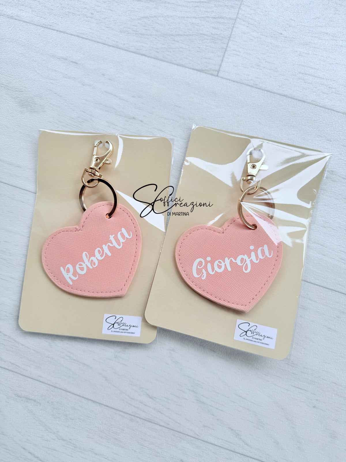 Portachiavi personalizzato similpelle