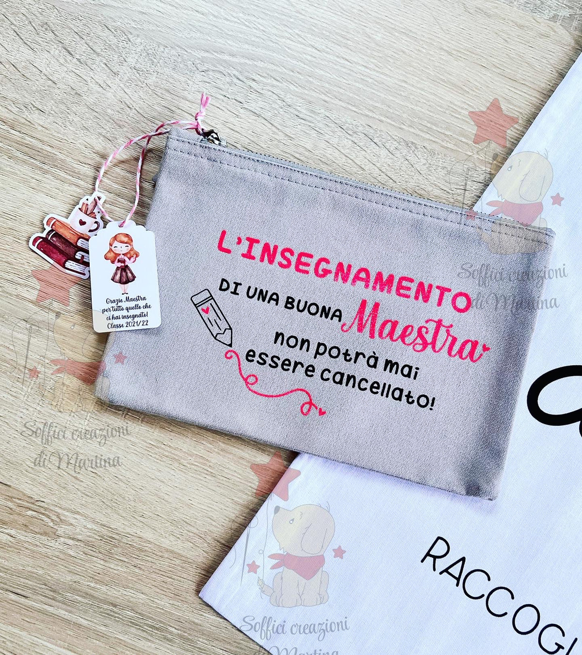 Pochette con frase