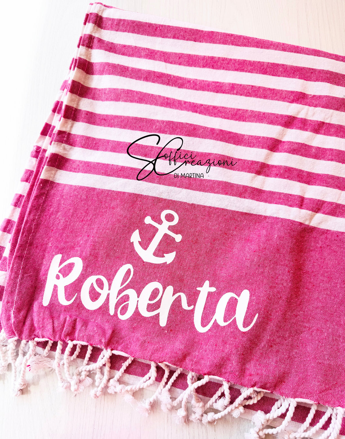 Telo mare fouta con nome