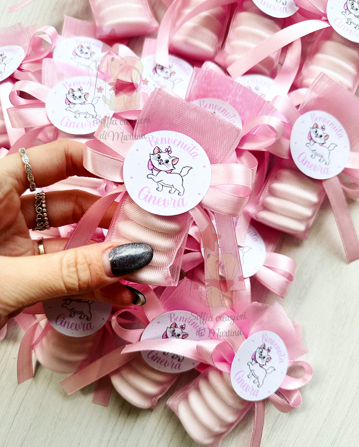 Simple little bags with cardboard decoration