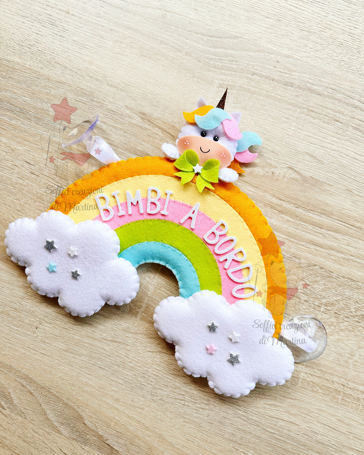 Bimba/o a bordo arcobaleno