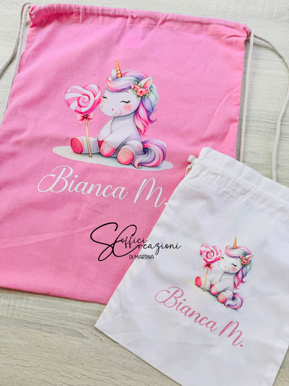Sacca zaino con coulisse personalizzata