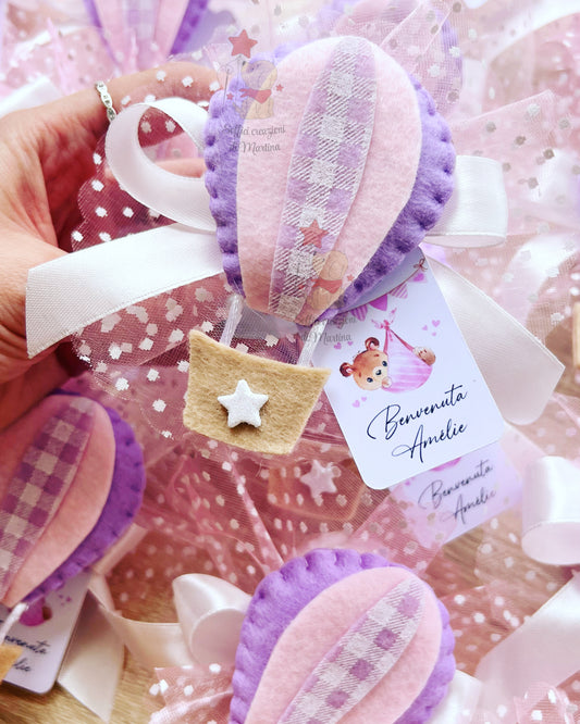 Mini hot air balloon favor