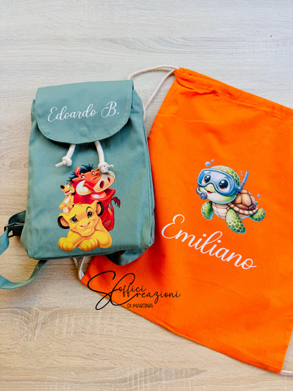Zaino bambino/a personalizzato