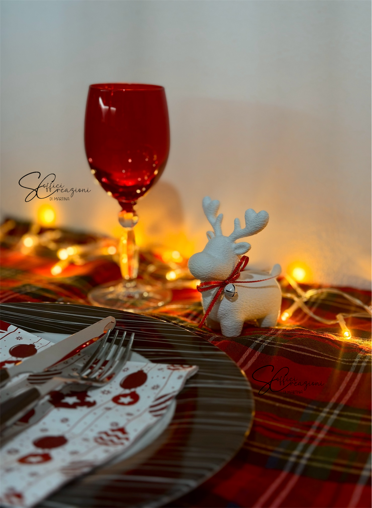 Renna segnaposto feste