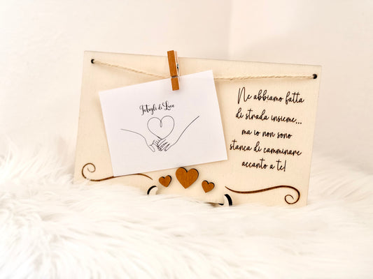 Portafoto con dedica personalizzata