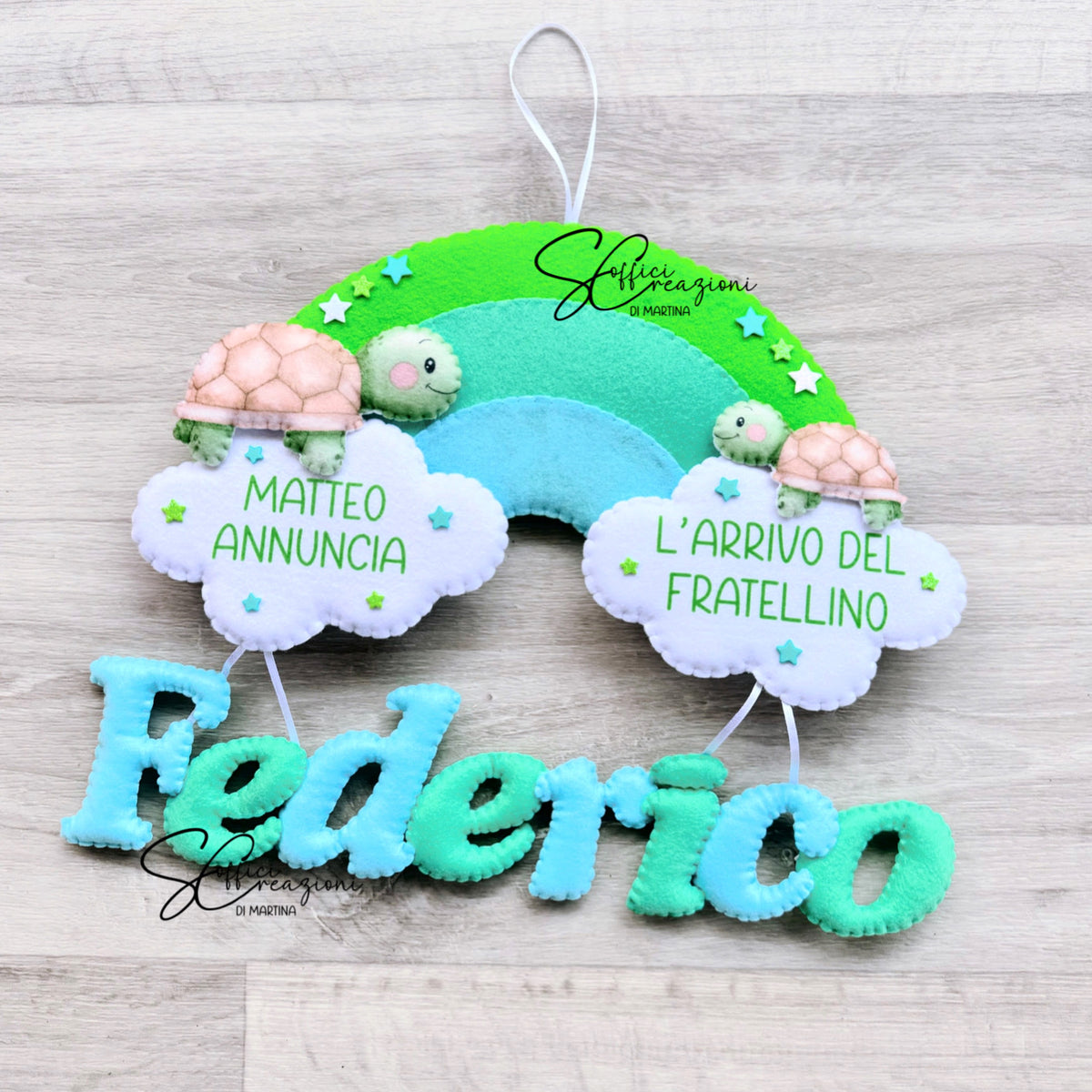 Fiocco modello arcobaleno