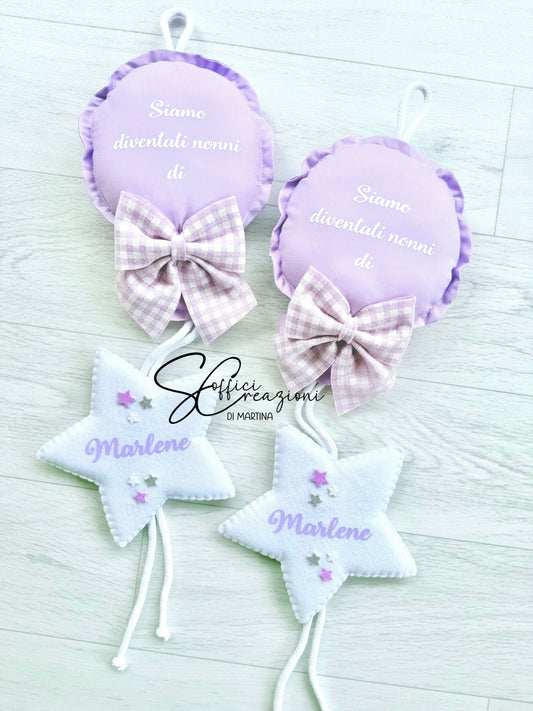 Fiocco nascita modello Palloncino