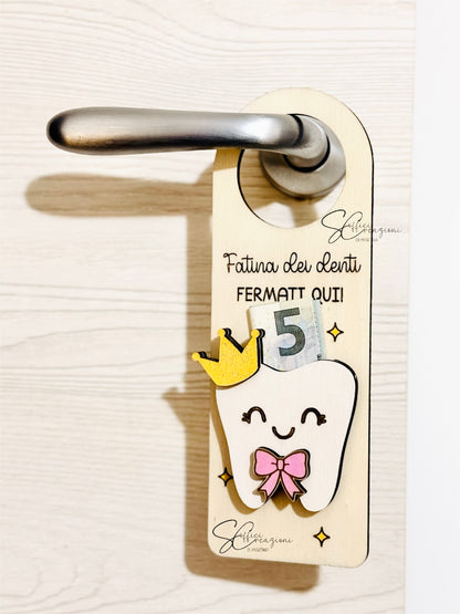 Tag fatina dei denti porta dentino