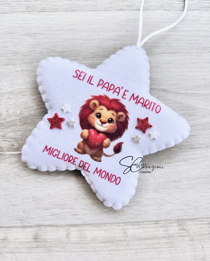 Stellina da appendere per la festa del papà