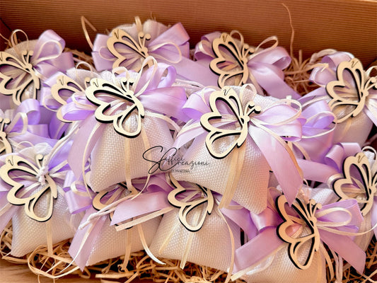 Decorative wooden bags