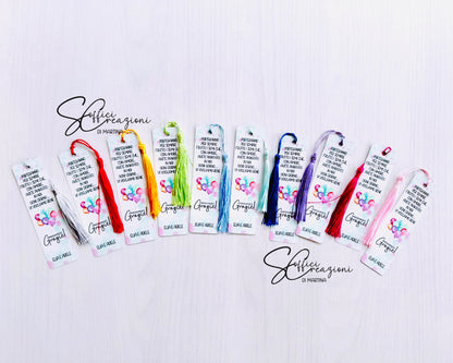 Personalized metal bookmarks