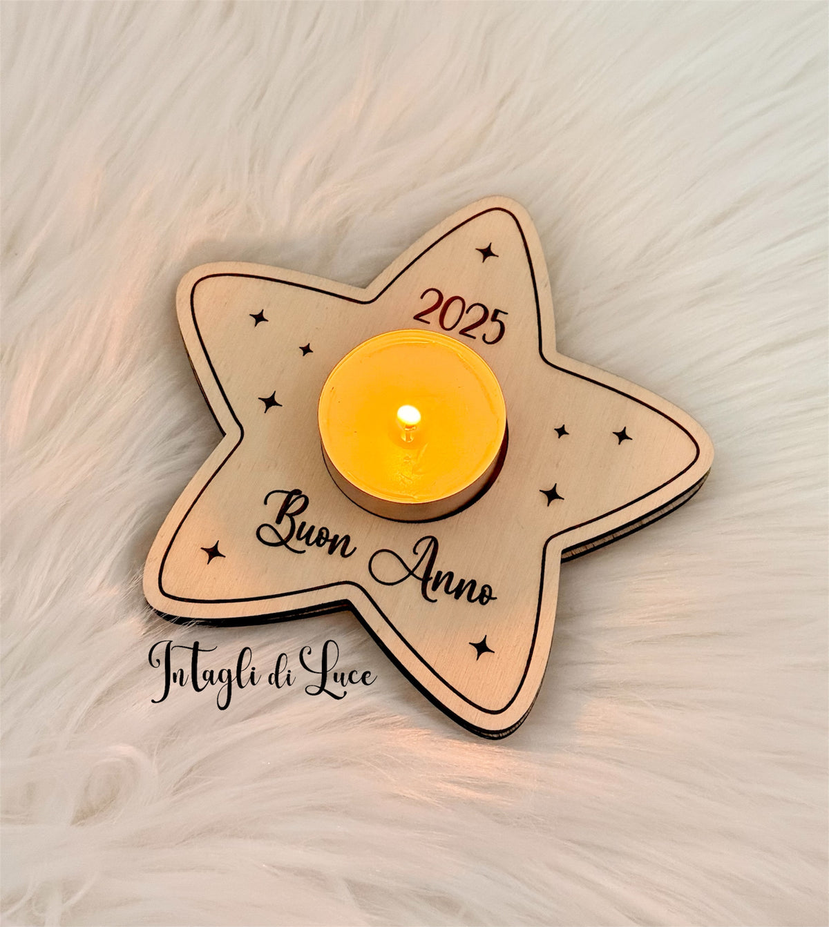 Porta tealight candela personalizzato